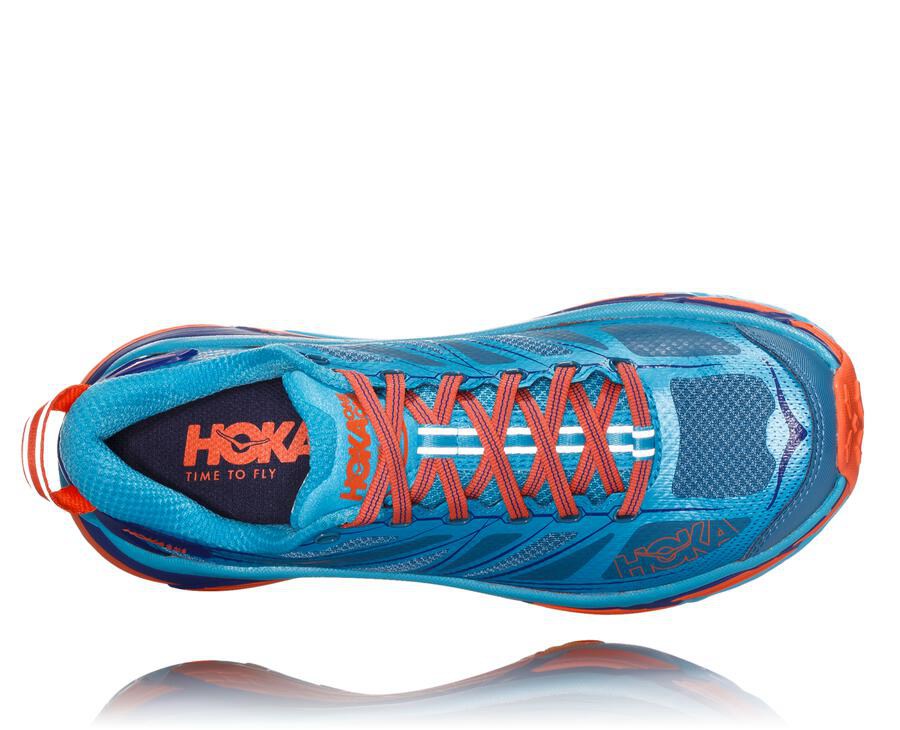 Tenis Hoka One One Trail Mujer Azules - Mafate Speed 2 - IKHF51673